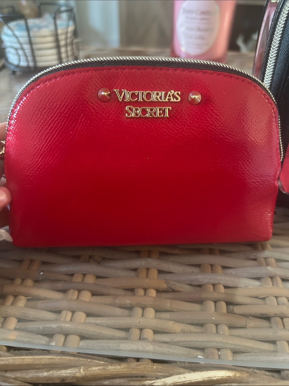Victoria's Secret Red, Black & Leopard Cosmetic Bag Set - Picture 5 of 13